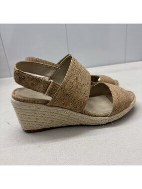 Vionic Brooke Cork Espadrille Wedge Supportive Sandals Comfort Vacation 9.5